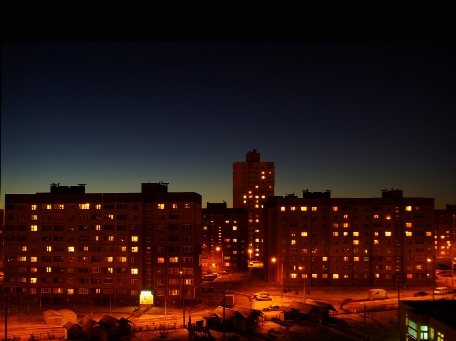 Abend Lichter der Stadt