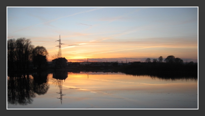 Sonnenuntergang an der Beresina