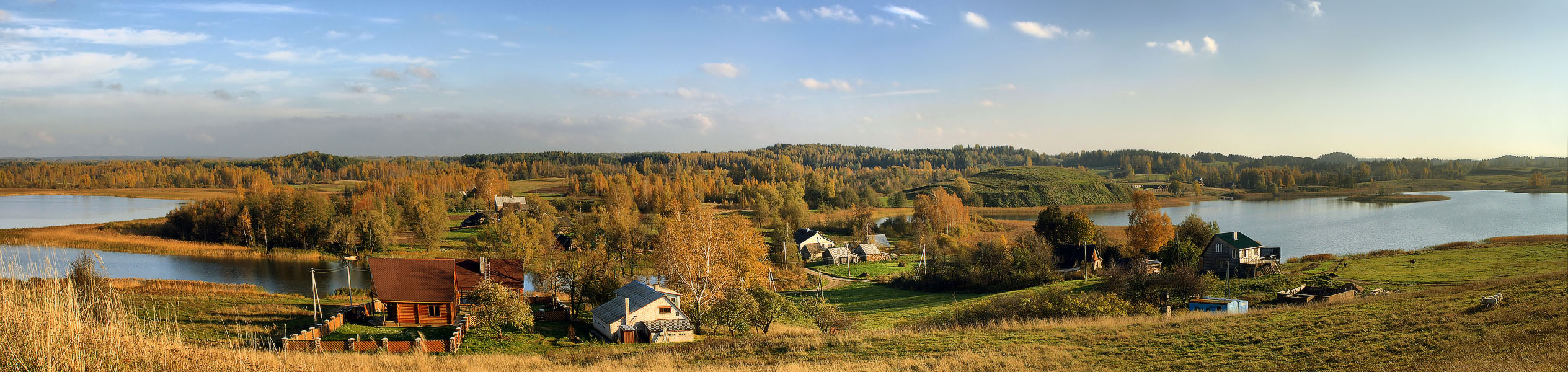 Village auf den Seen