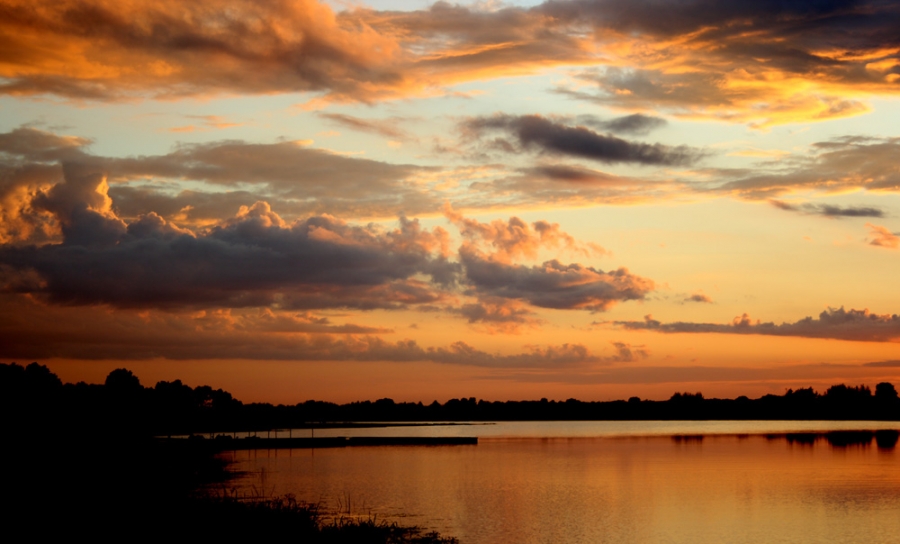 Warten auf Sonnenuntergang