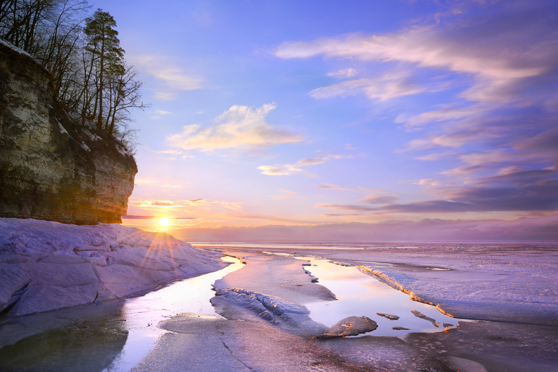 Auf dem schmelzenden Eis.