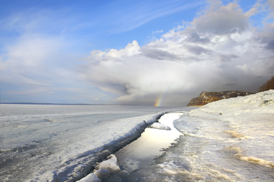 Nach der Abfahrt der regen.
