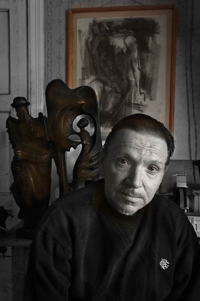 Porträt des Künstlers.