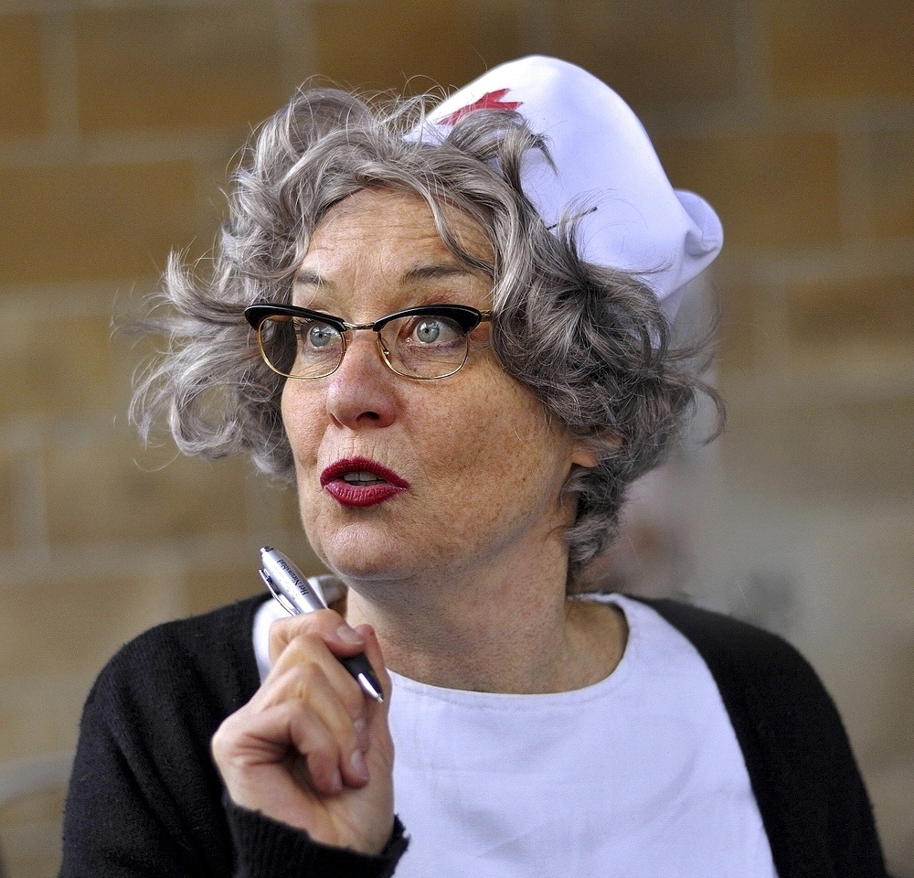 a portrait of a nurse.