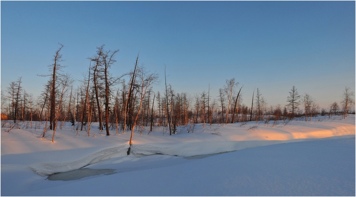 Das Licht der untergehenden Sonne