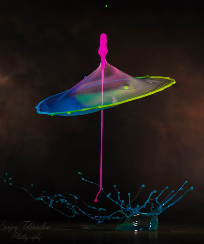 Regenschirm des Regenbogens