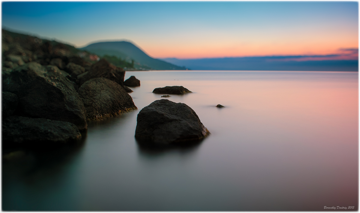 Dämmerung Kleine Leuchtturm. Krim