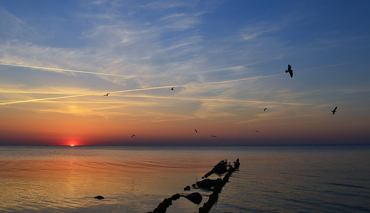 Sonnenuntergang an der Ostsee