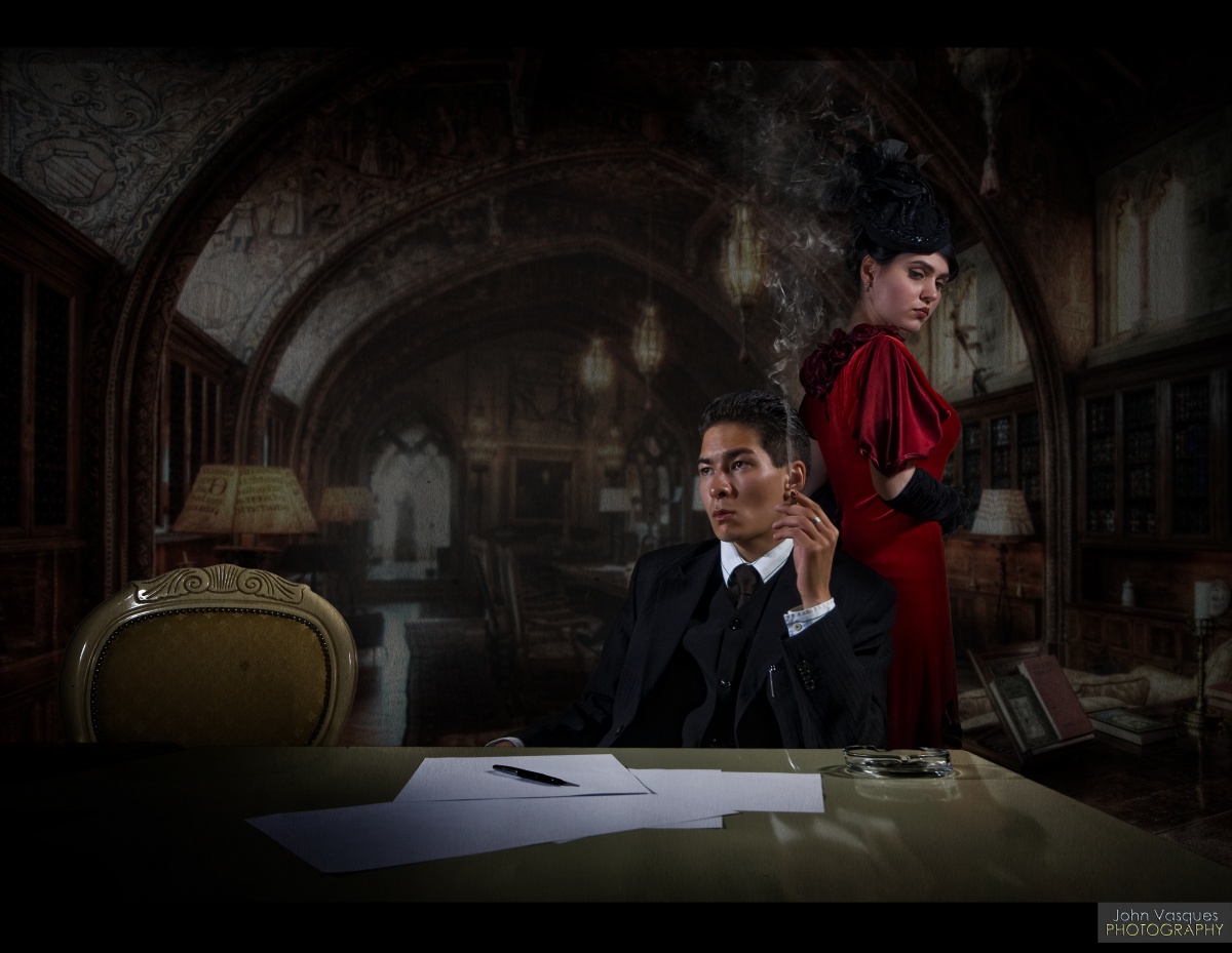 Schriftsteller und seine Muse