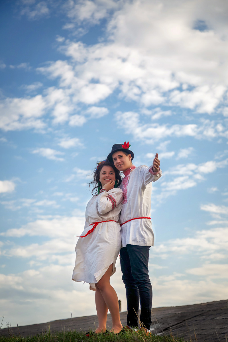 Liebesgeschichte in einer Reihe von Dorf