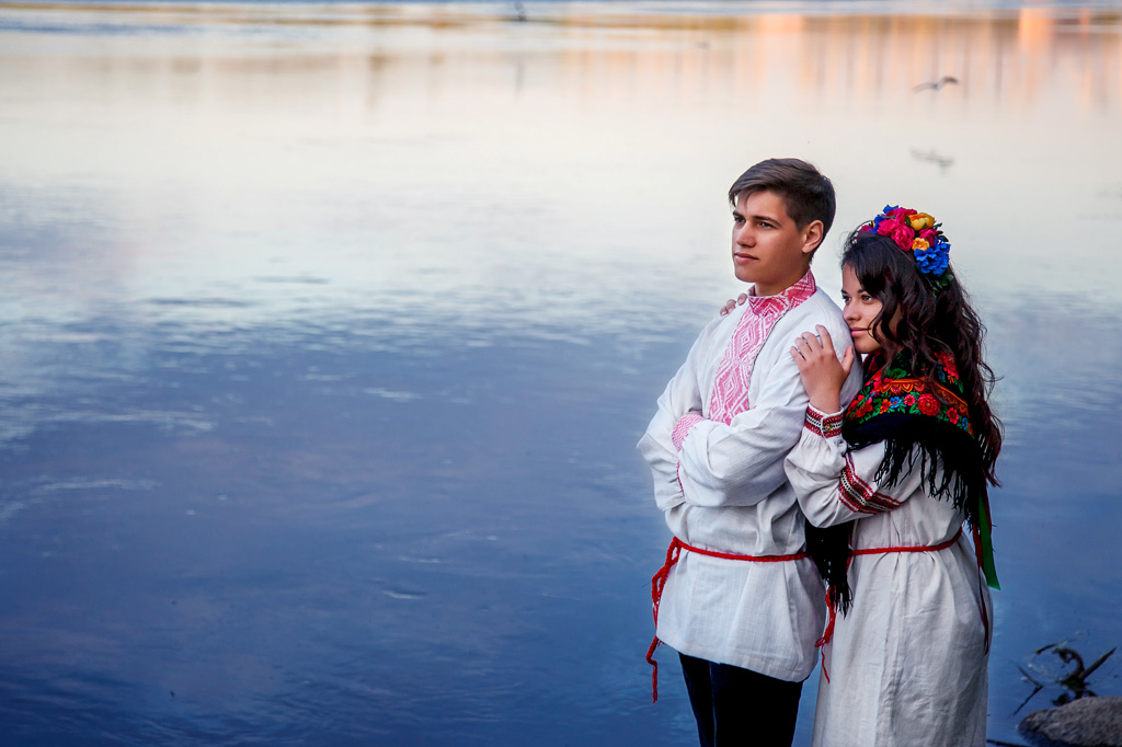 Liebesgeschichte in einer Reihe von Dorf