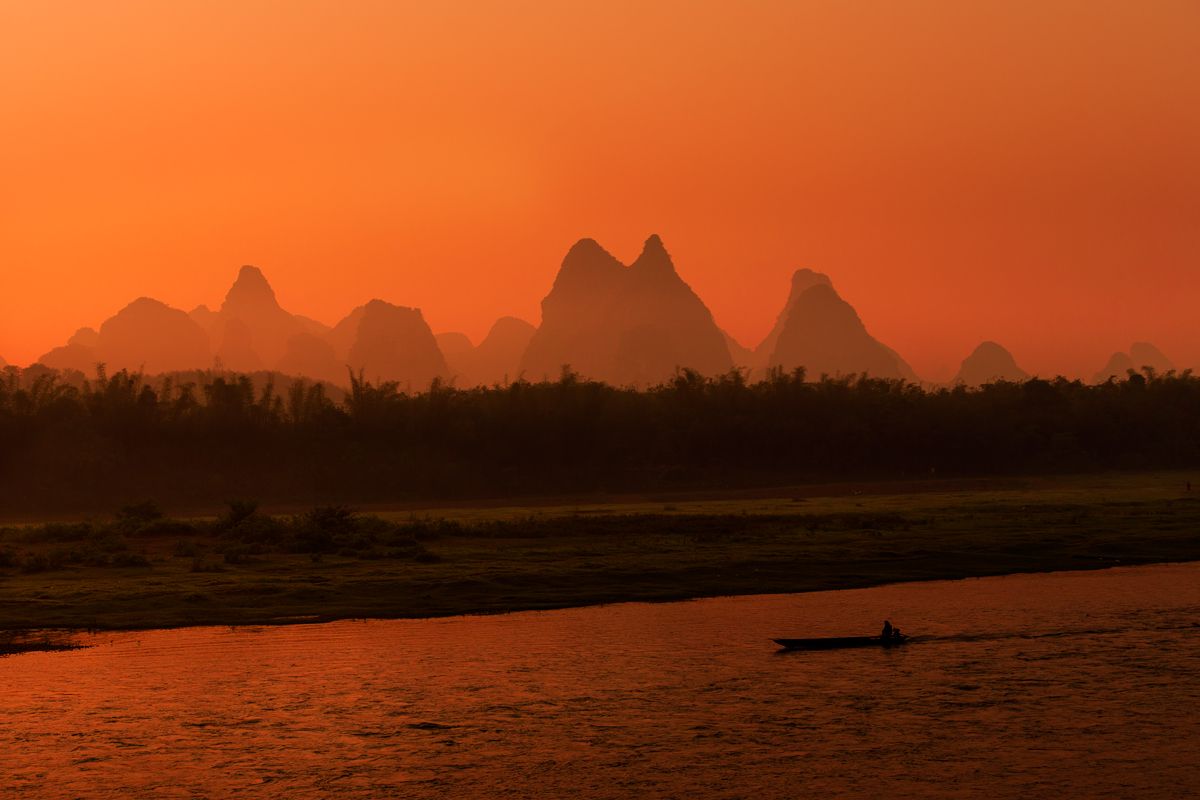 Abend auf dem Fluss Yulong