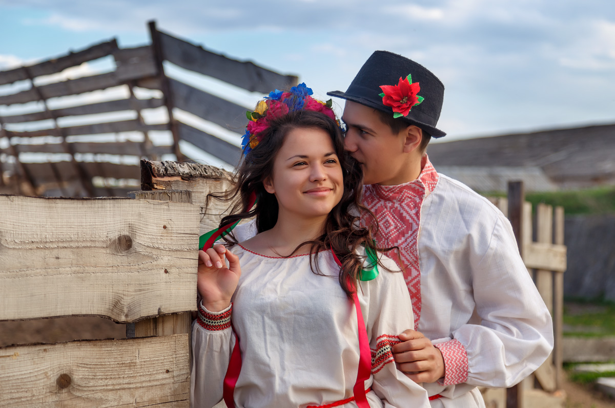 Liebesgeschichte in einer Reihe von Dorf