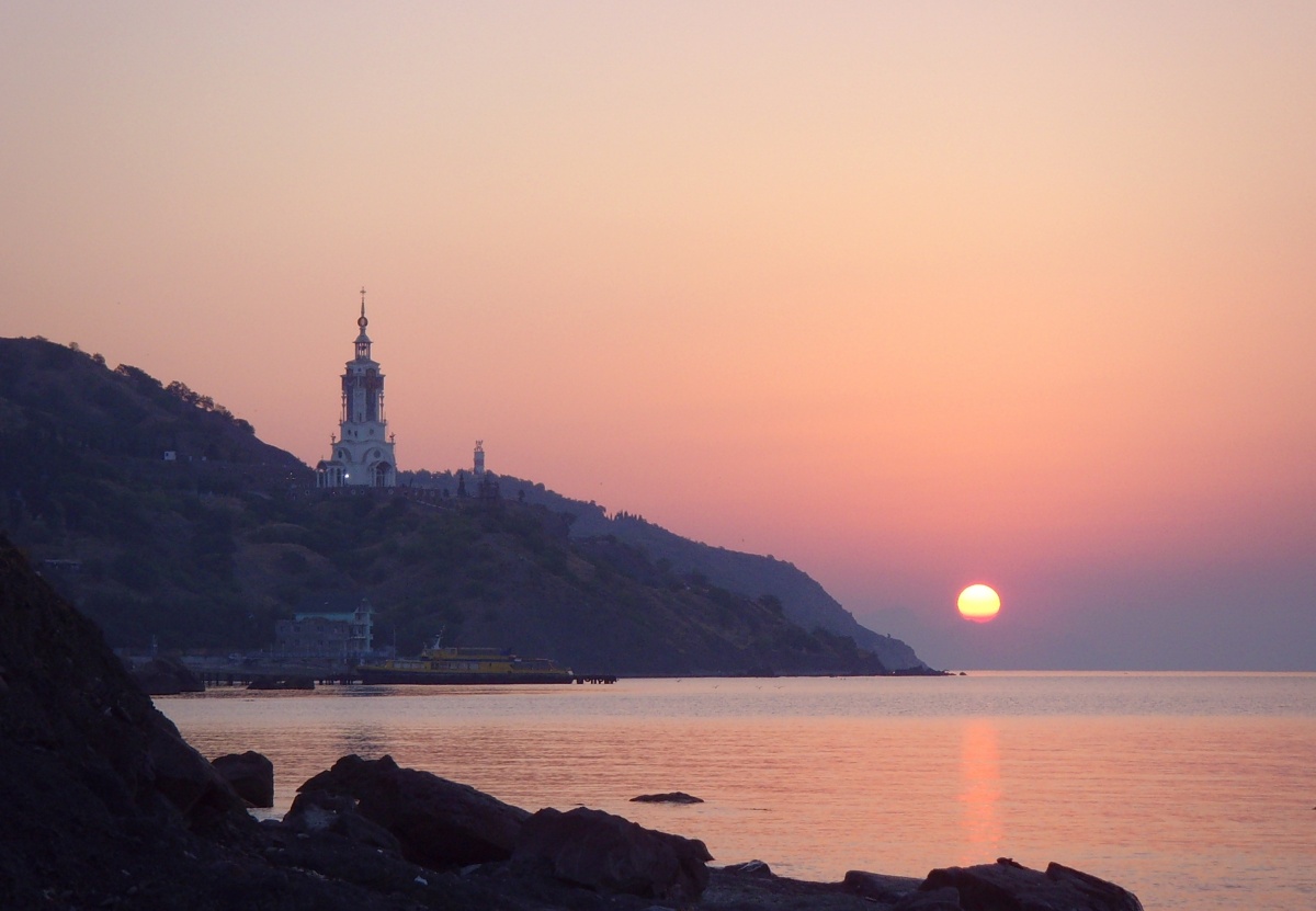 Pastellfarben Krim-Uhr