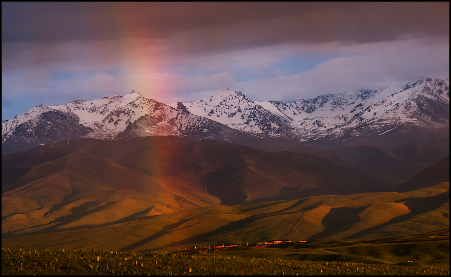 Der Abend nach dem regen