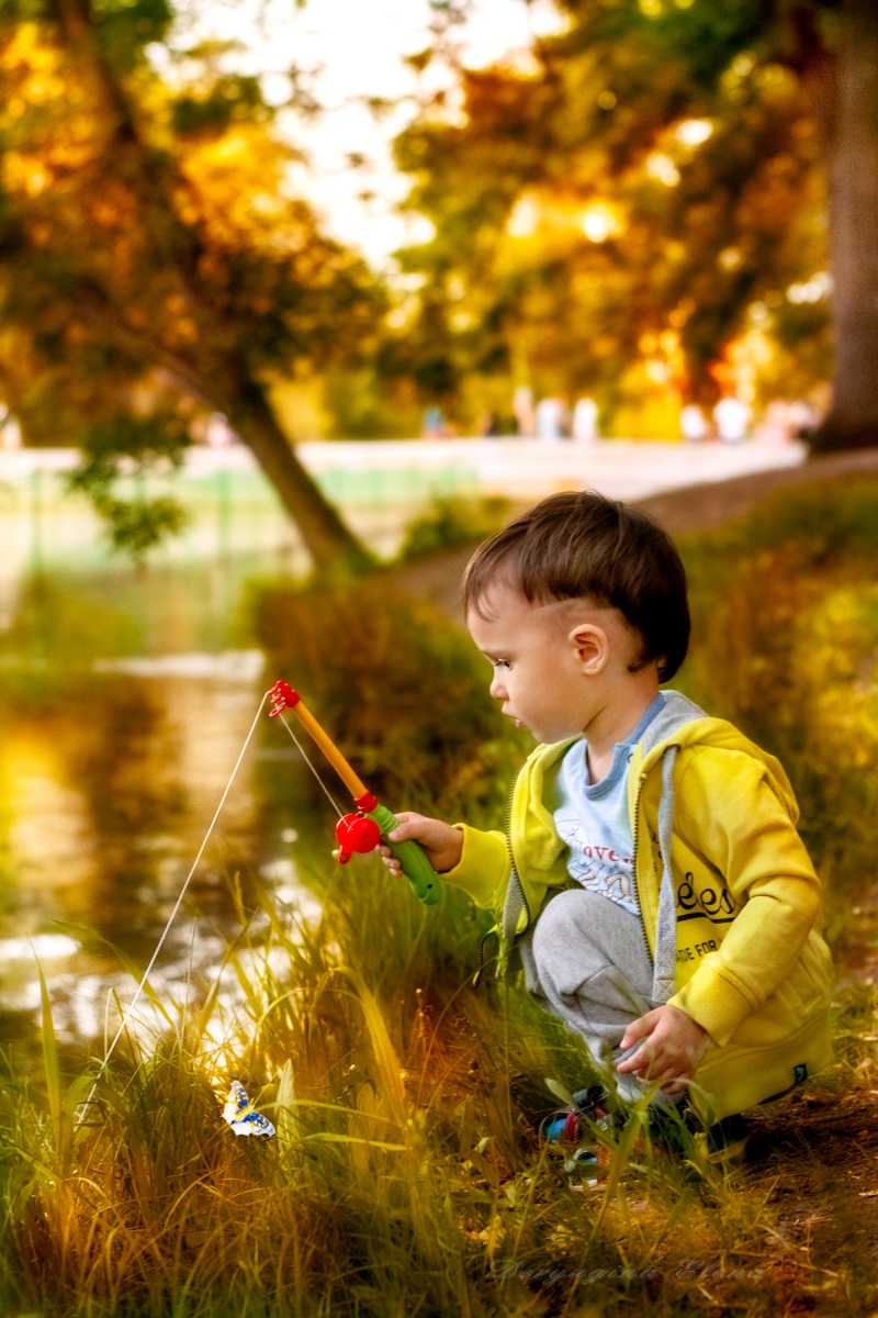 Fing einen Fisch, groß und klein ...