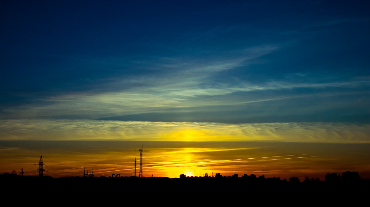 Sonnenuntergang am Ende Mai.