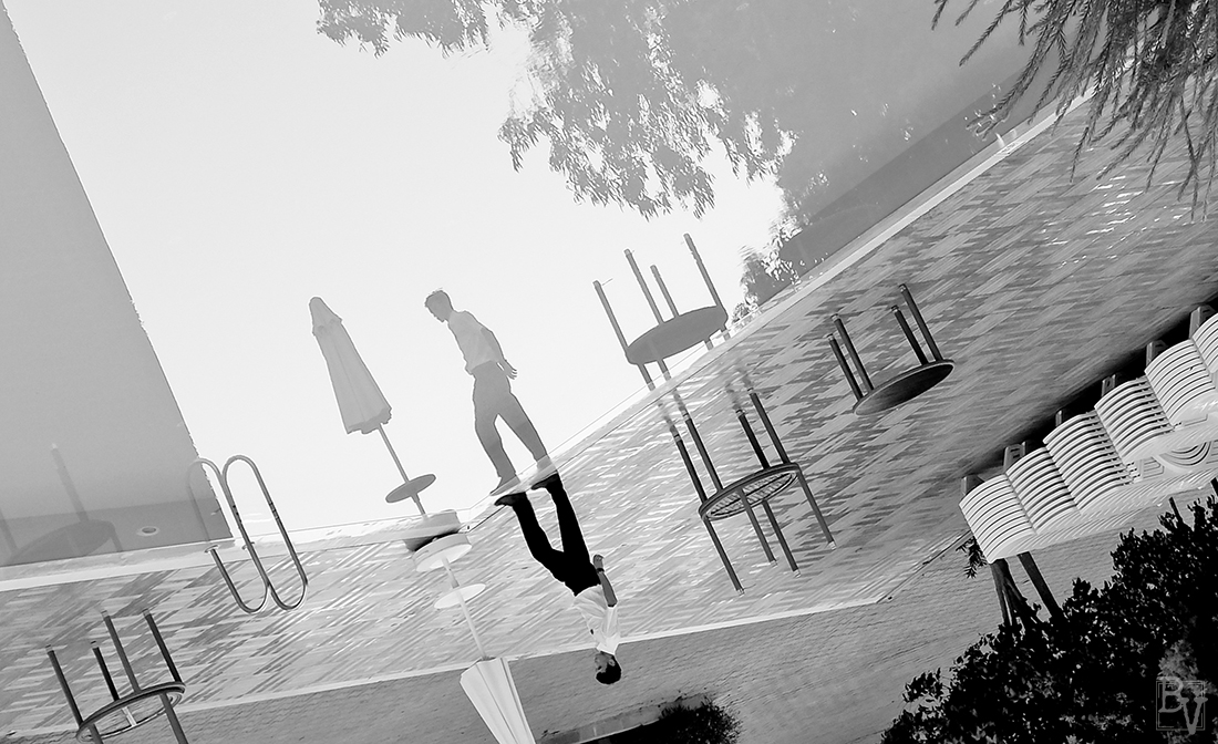 Wir waren auf der Ebene c variablen Winkel Reflexion ...