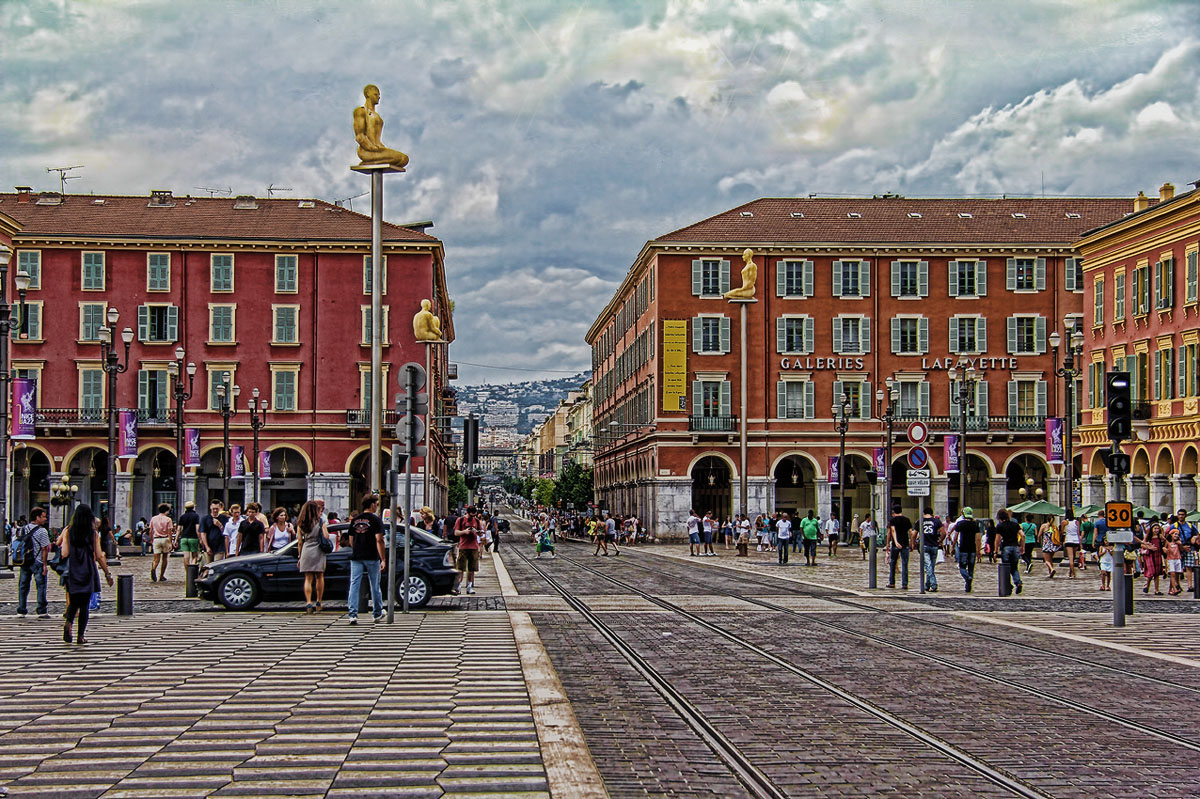 Auf den Straßen von Nizza