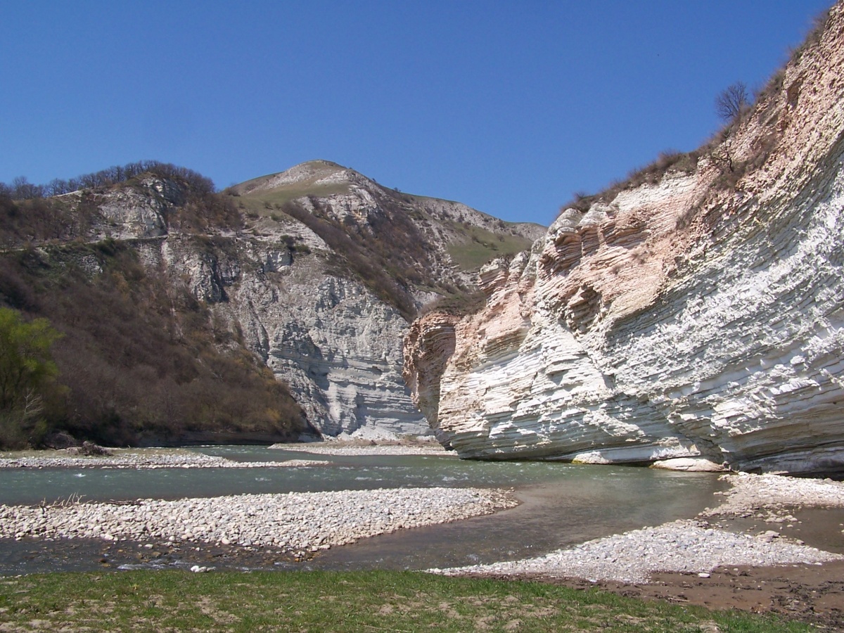 Seite Big Zelenchuk nahe dem Bahnhof. Funktionierende KCR