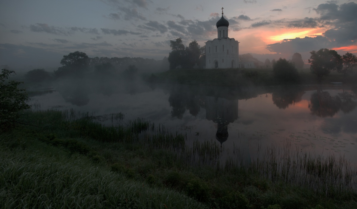 Dämmerung auf dem Nerl ..
