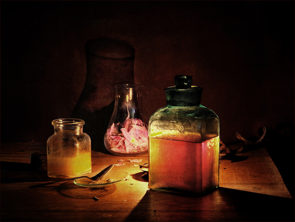 Mit Blütenblätter der Pfingstrose