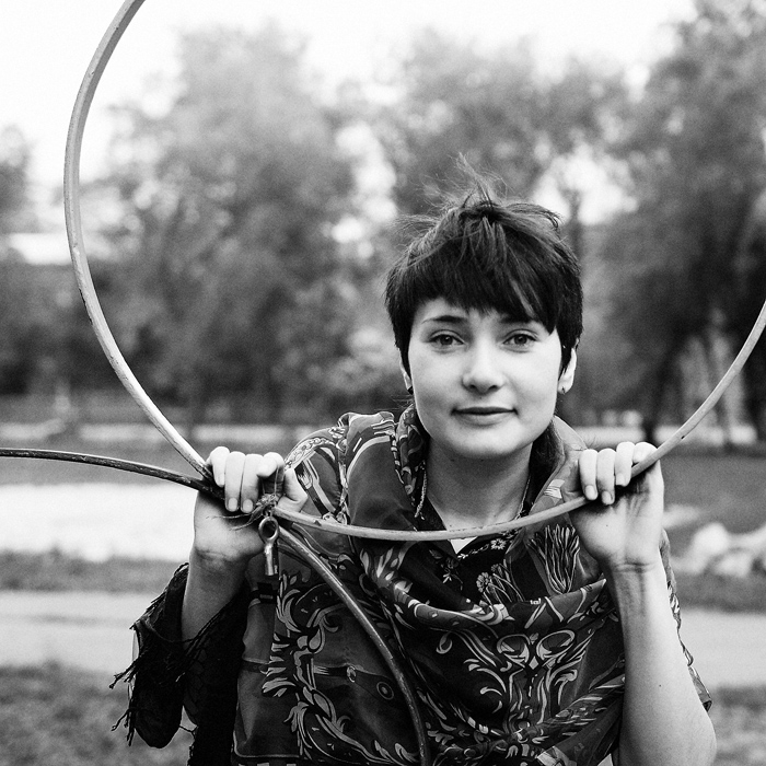 mit einem Schlüssel