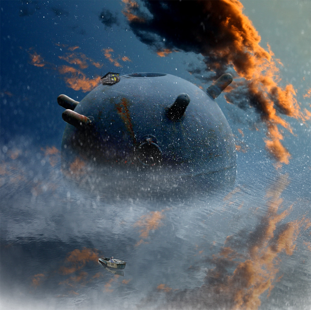 Fischerei am Sonnenuntergang ...