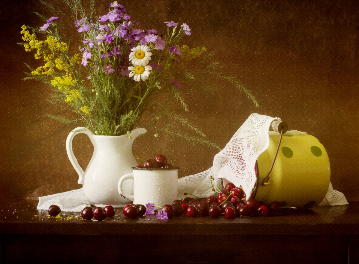 Über Sweet Beeren Kirsche