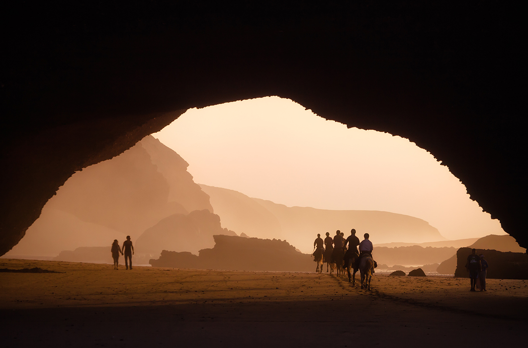 Goldene Stunde am Strand Legzira