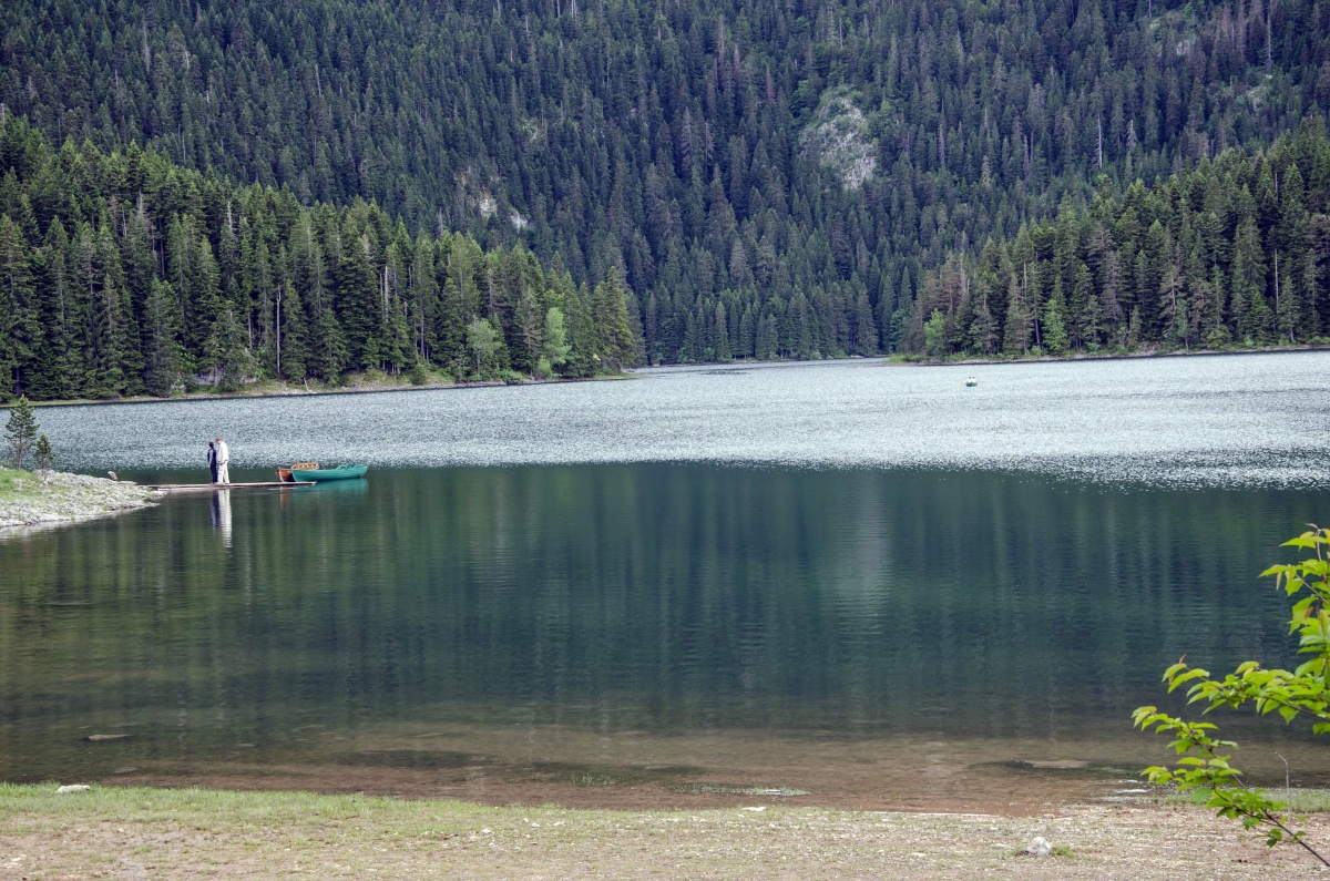Wellen auf der Black Lake