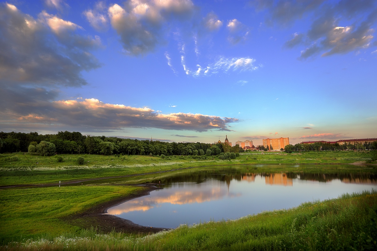 Bei Sonnenuntergang, die kommen Juni ...