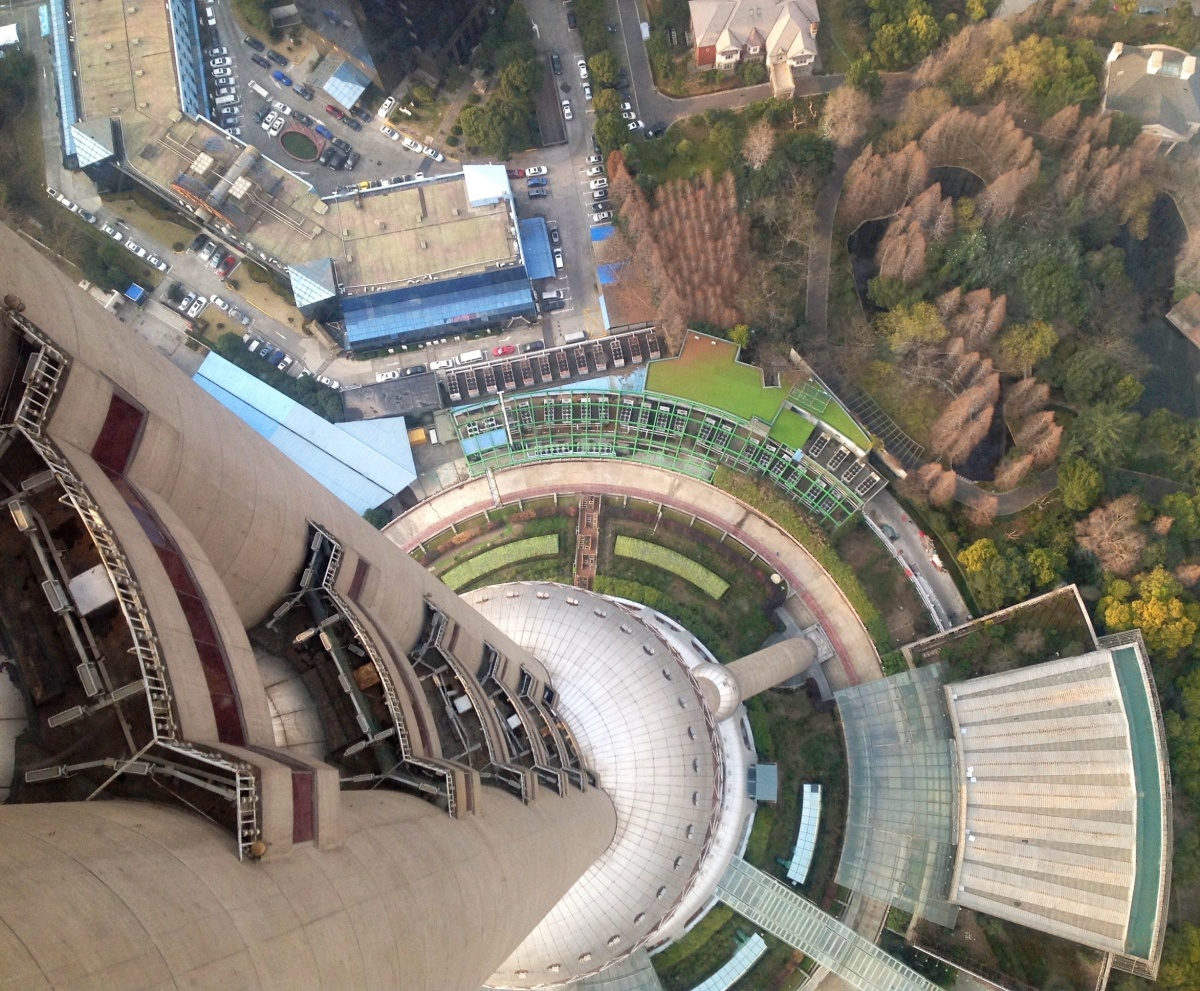 Blick vom Fernsehturm "Oriental Pearl", Shanghai
