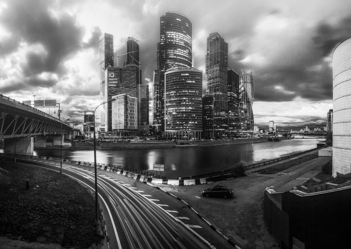 Schwarz-Weiß-Moskau