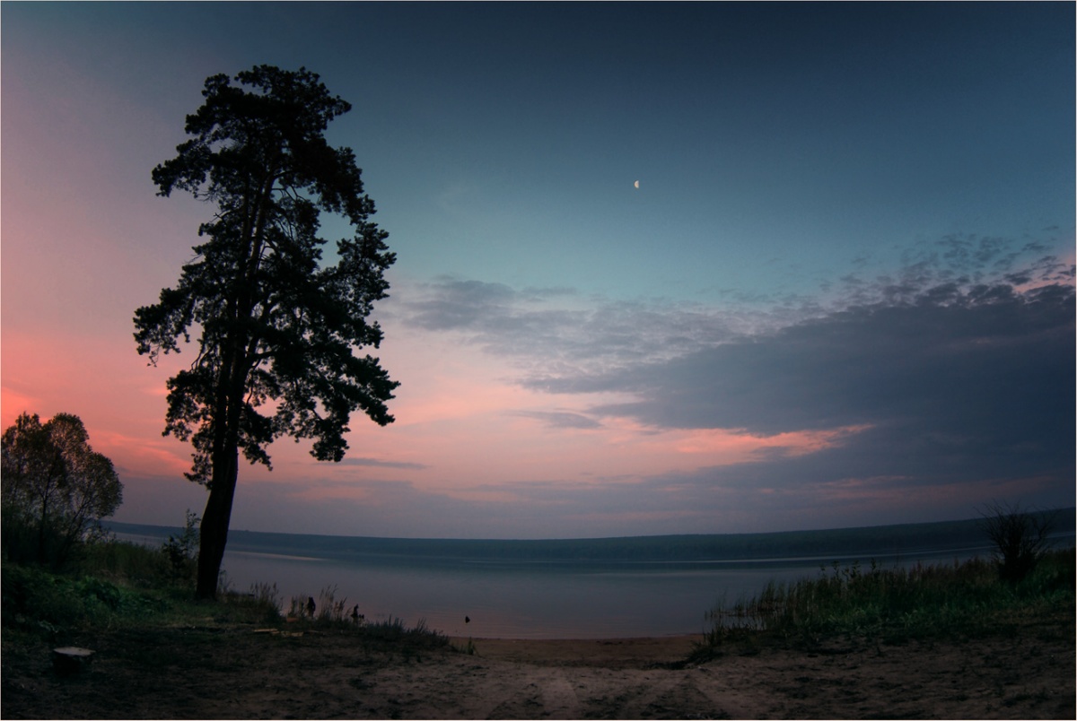 Die ruhige Schönheit des Abends