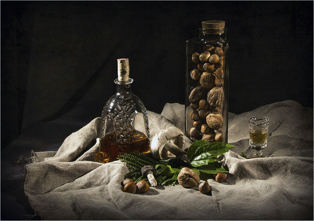 Cognac mit Fliegenpilze ...