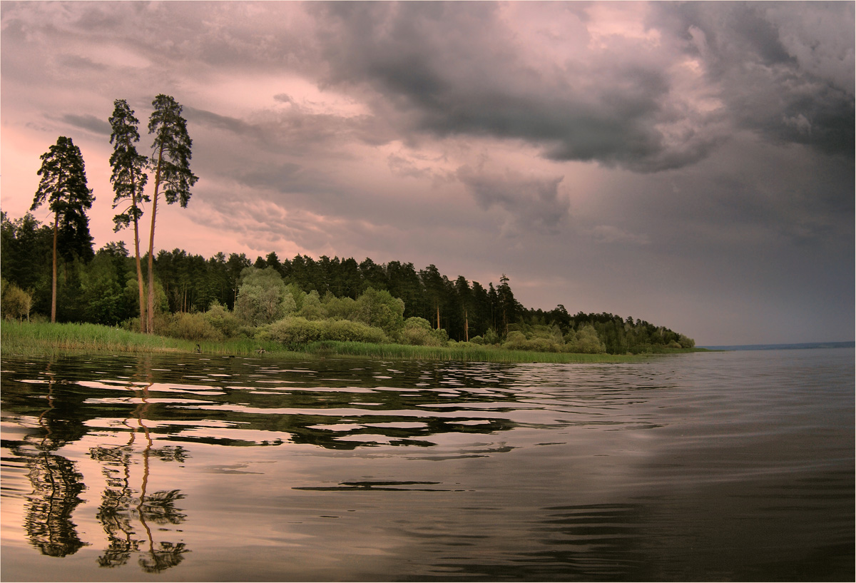 Mit dem Wasser Himmel
