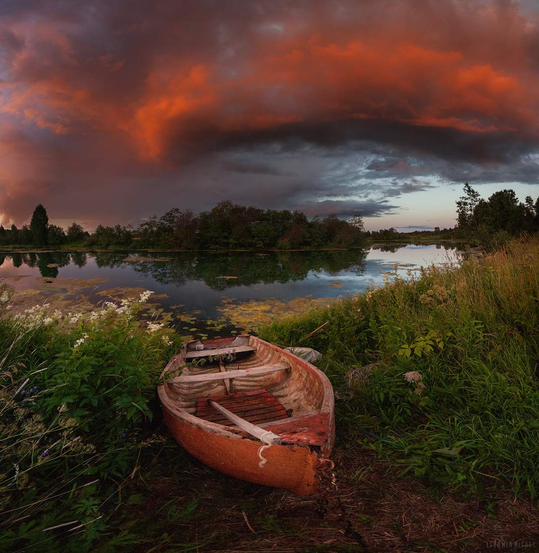 Über den Himmel und den Strand