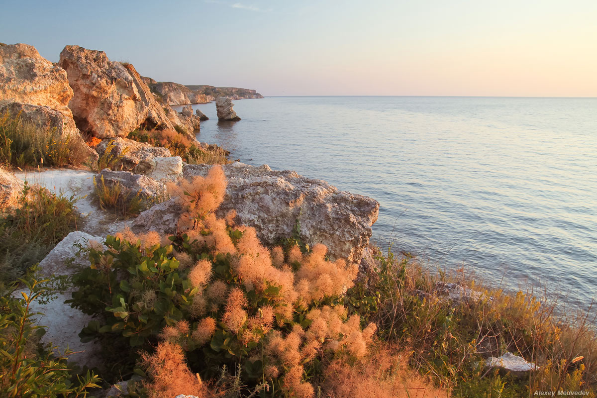 Unter den Strahlen des Abends