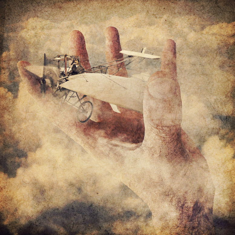 Fliegen, fliegen über den Wolken ...