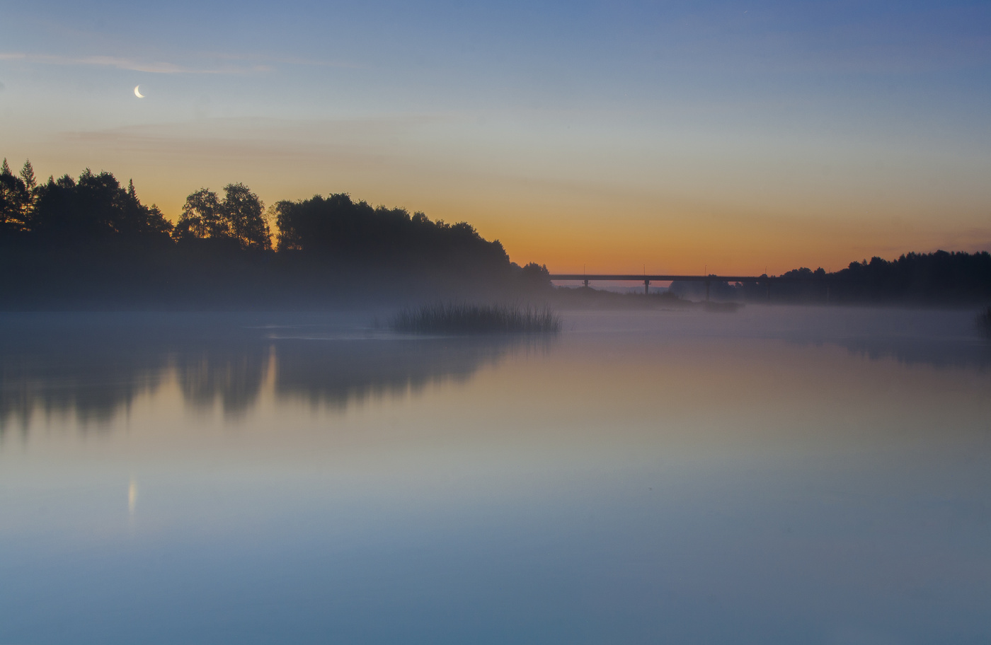 Dämmerung auf dem Mologa
