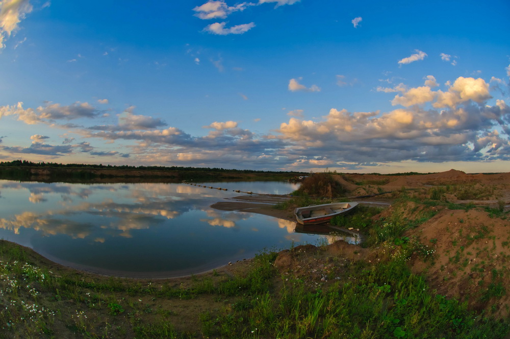 Auf dem Weg zum Sonnenuntergang