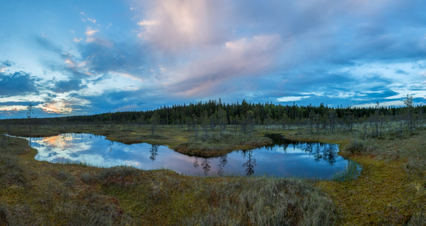 Spiegelglatte Oberfläche.