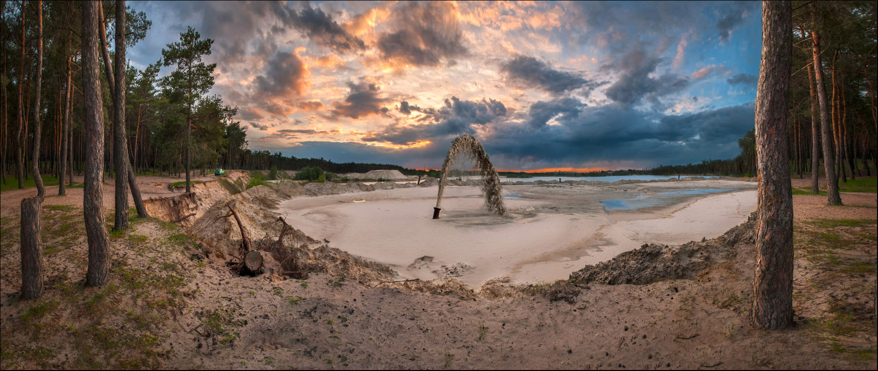 * Abendstimmung am See Komsomolsk *