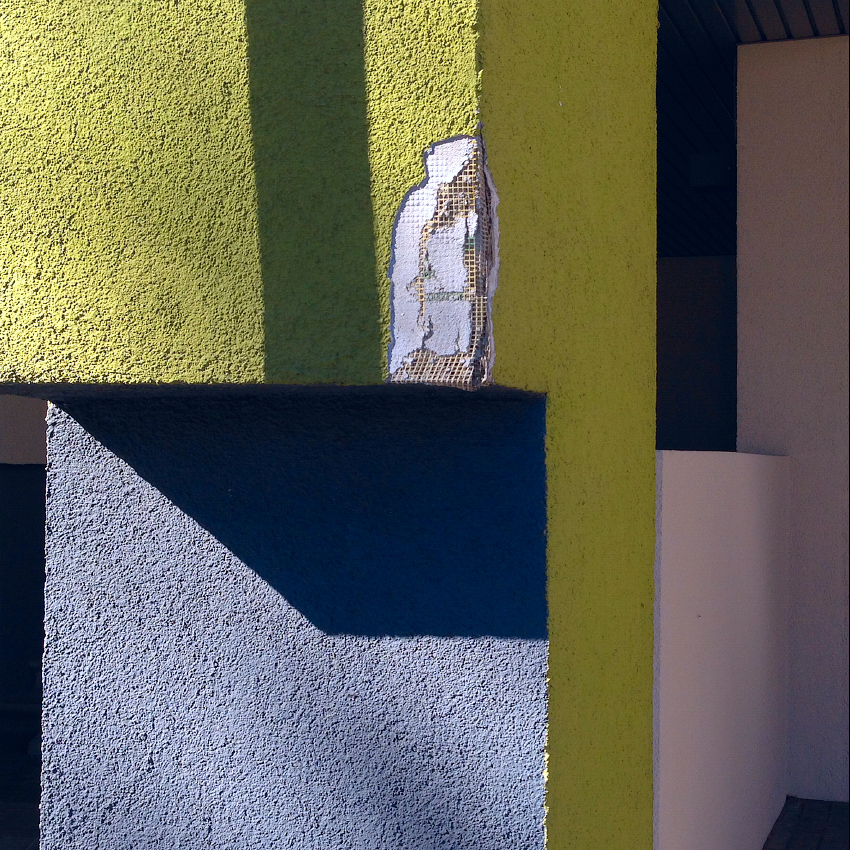 Der Putz ist zerbröckelt