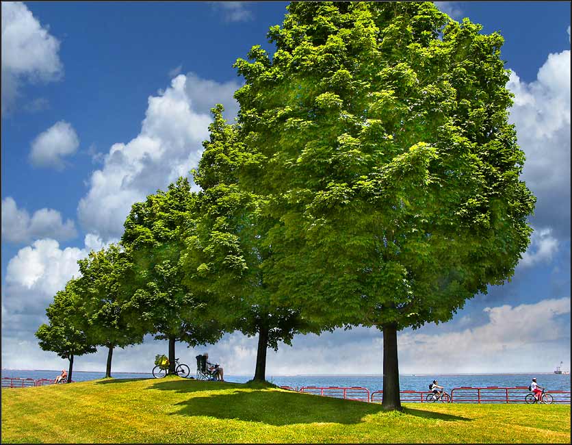 Sommer. Juli. Lighthouse.