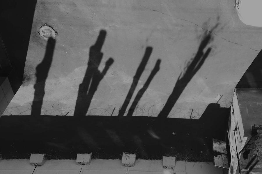 Schatten am Mittag