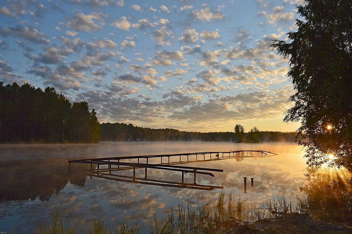 Morgendämmerung der alten Bäder