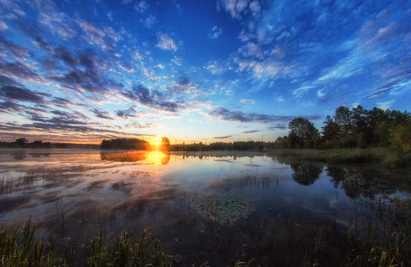Sonnenaufgang an der Wolga