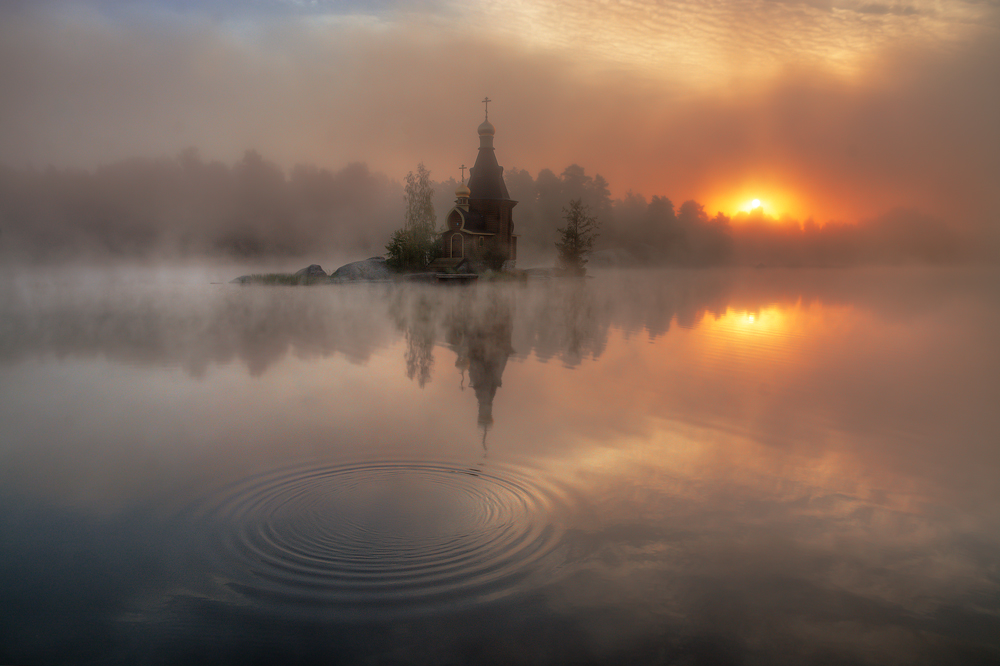 über Nebelfluß Vuoksi